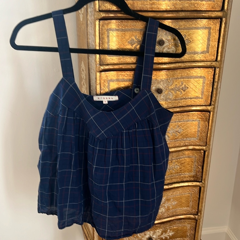 Xirena tank in blue size small